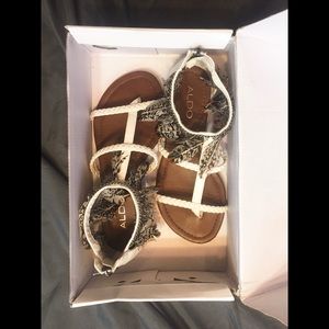 Braided White Aldo Festival Sandals